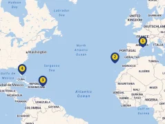 Mapa plavby