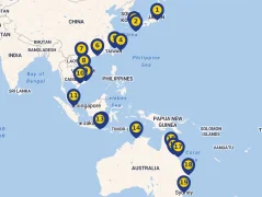 Mapa plavby