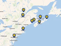 Mapa plavby