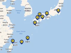 Mapa plavby
