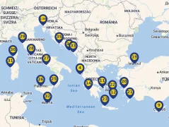 Mapa plavby