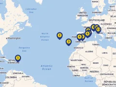 Mapa plavby