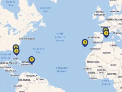 Mapa plavby
