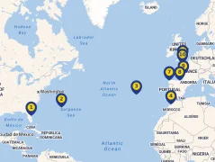 Mapa plavby