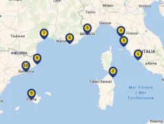 Mapa plavby