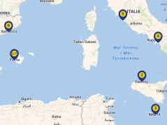 Mapa plavby