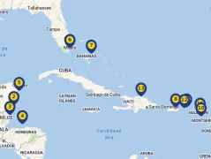 Mapa plavby
